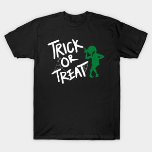 Alien Trick Or Treat Halloween Night T-Shirt